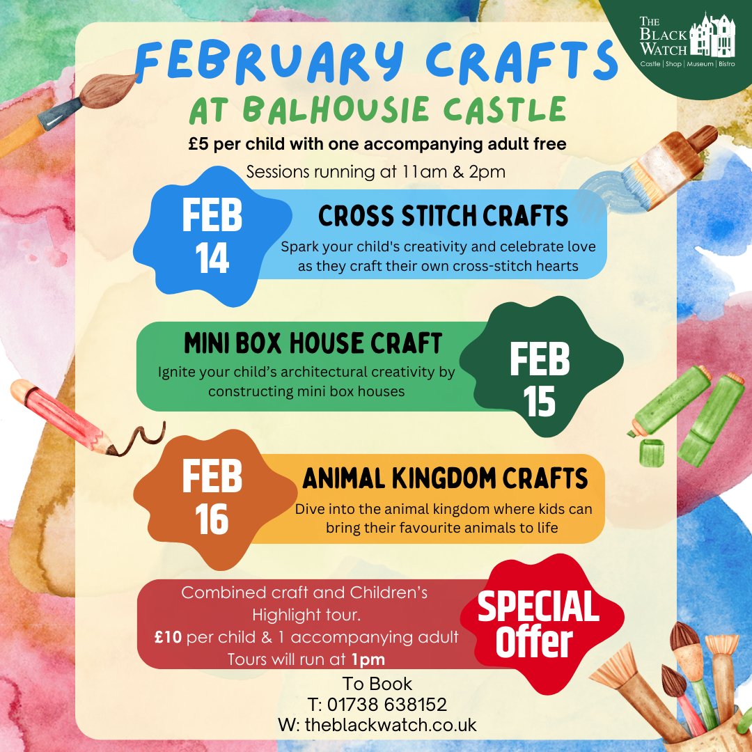 Join us this February half-term.

Our specially curated one hour craft sessions are designed to spark the imagination and creativity of your little ones. From cross-stitch hearts to mini box houses & paper plate animals, there is something for everyone!

#KidsCrafts #bwmuseum