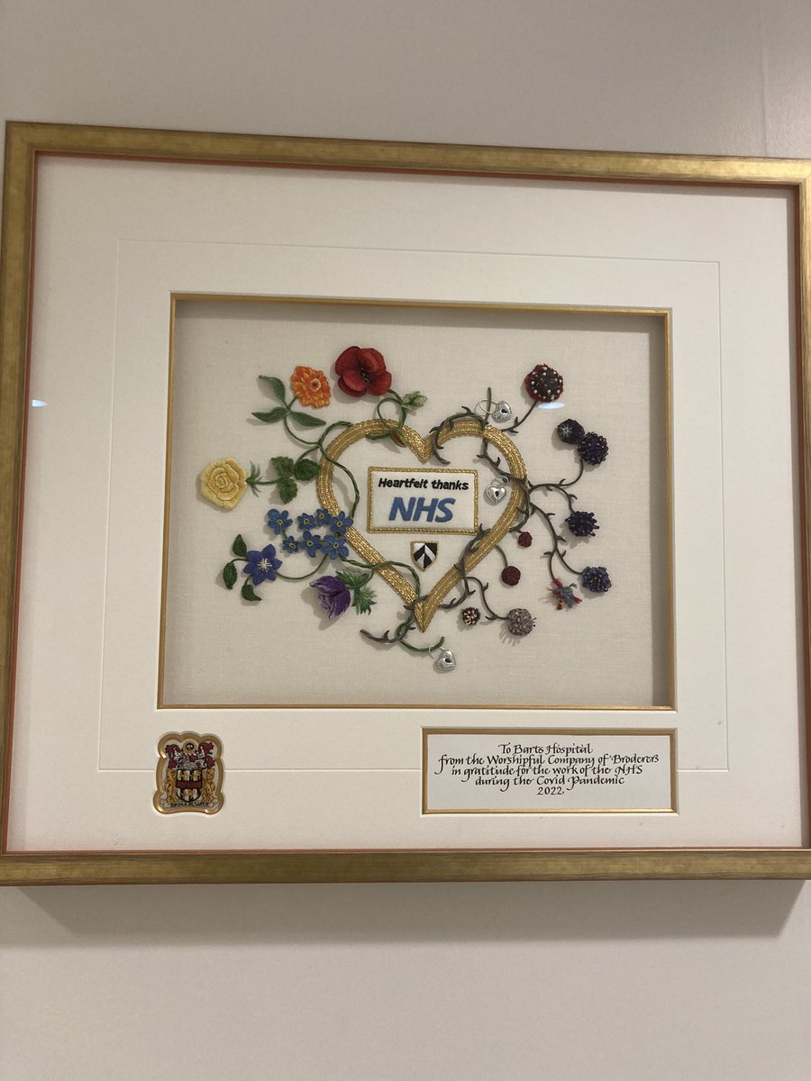 Saw this beautiful thing at Barts Hospital today.💙NHS