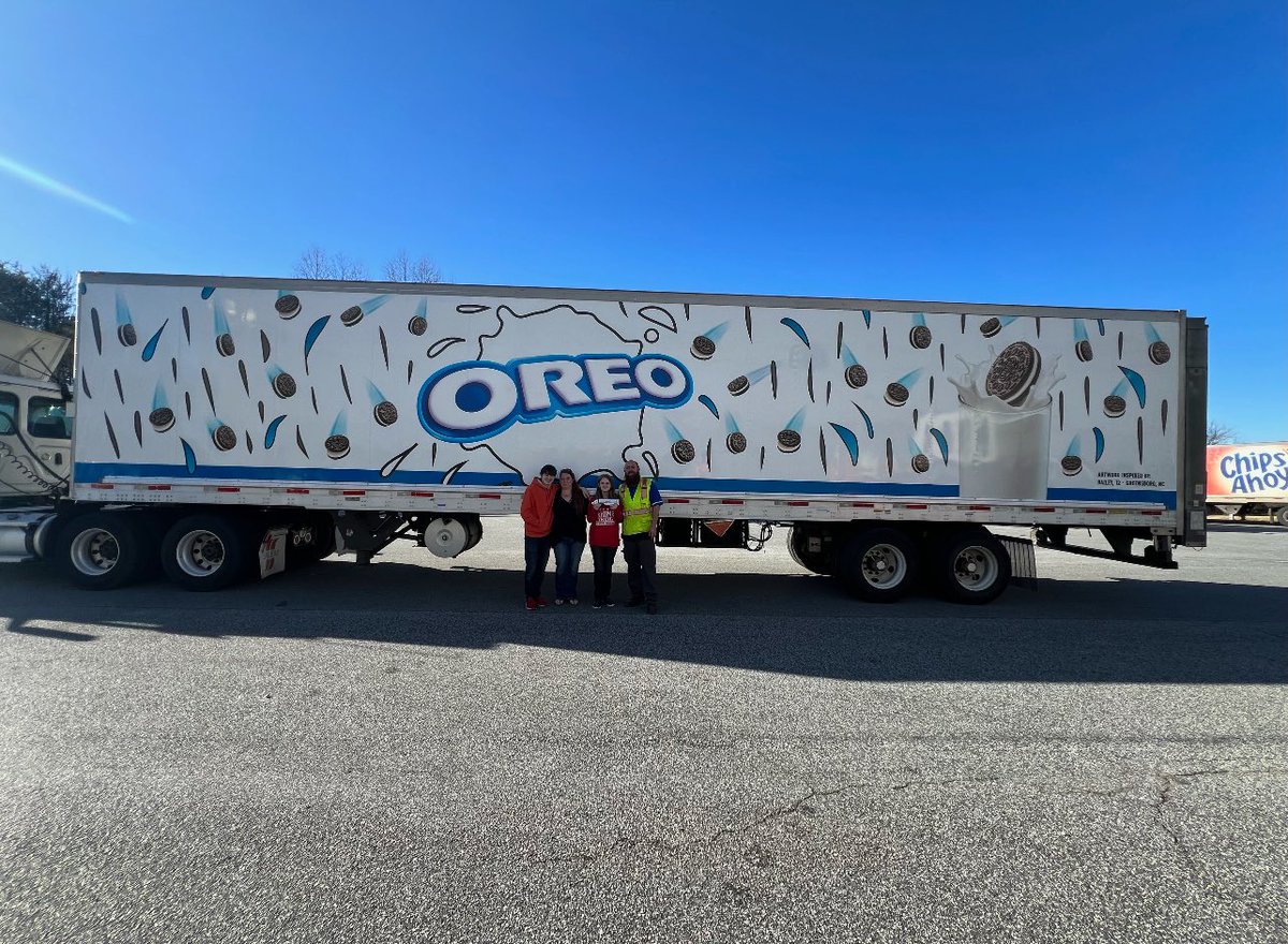 CONGRATULATIONS 🎊🎉 to our very own Bailey Haut, for winning the Mondelez International Design Challenge. Bailey’s artwork will be featured on two semi trucks that will make deliveries all over North Carolina.