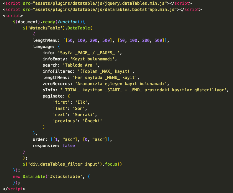 ardabalkandev's tweet image. Bu #datatables ne kadar güzel bir hizmet.