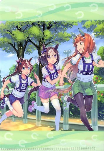 サイレンススズカ(ウマ娘) ,スペシャルウィーク(ウマ娘) ,トウカイテイオー(ウマ娘) 「スズカさんがめっちゃやんちゃっぽくて良い」|四国犬@skeb募集中のイラスト