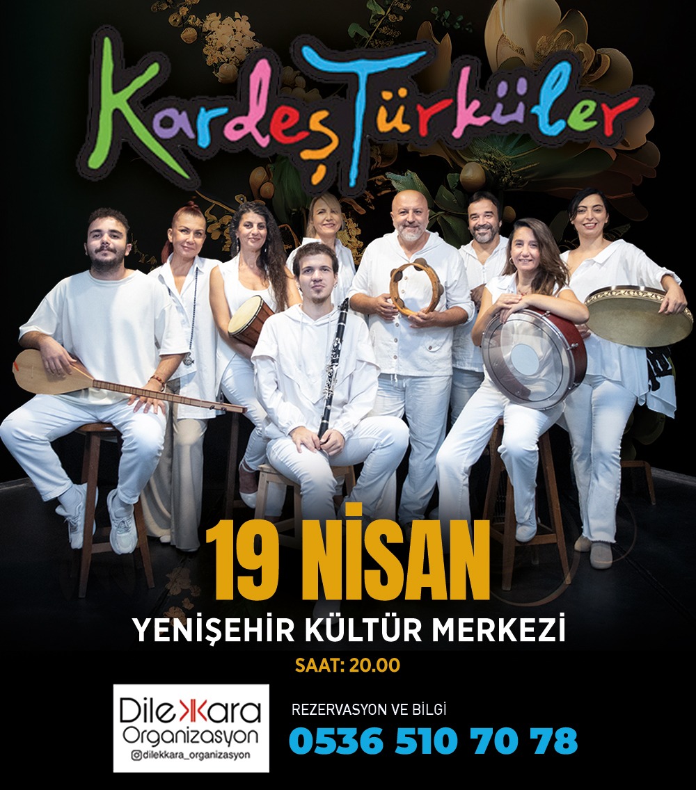 19 Nisan Mersin🕊️ Yenişehir Kültür Merkezi #konser #kardesturkuler #Mersin #yenisehirkulturmerkezi