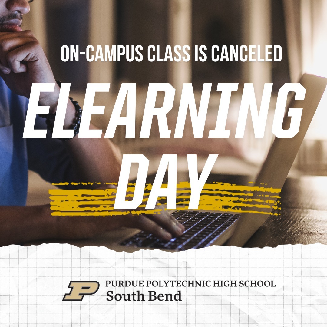 pphssouthbend's tweet image. 🚨Attention PPHS South Bend Families!
Due to the weather and road conditions, PPHS South Bend's on-campus classes are canceled today, making it an Elearning Day! Please reach out to advisory coaches or Coach Z if you have any questions! #ElearningDay