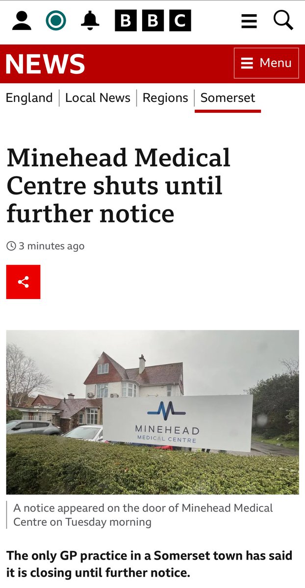 Another day another GP surgery shuts. The government and NHS E are forcing this to happen. They don’t want GPs left in primary care When you go to the ‘GPs’ you will see anyone BUT a GP