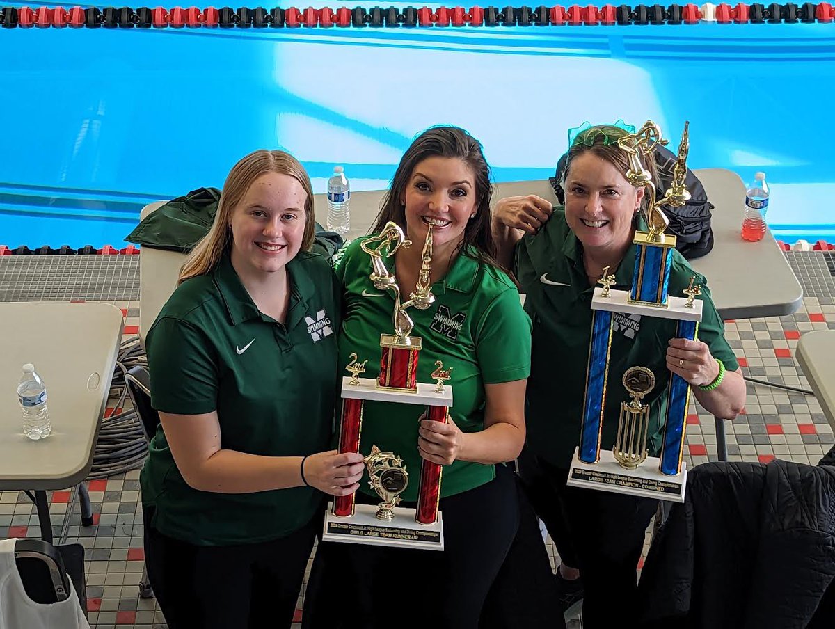 HUGE congrats to our swim team on placing FIRST 🥇 (of 27!) in the Championships this past weekend…And to the Women’s team who took 2nd place overall! What a great end to a successful season (nearly every swimmer hit a personal record.) Thanks to our coaches &amp; families!