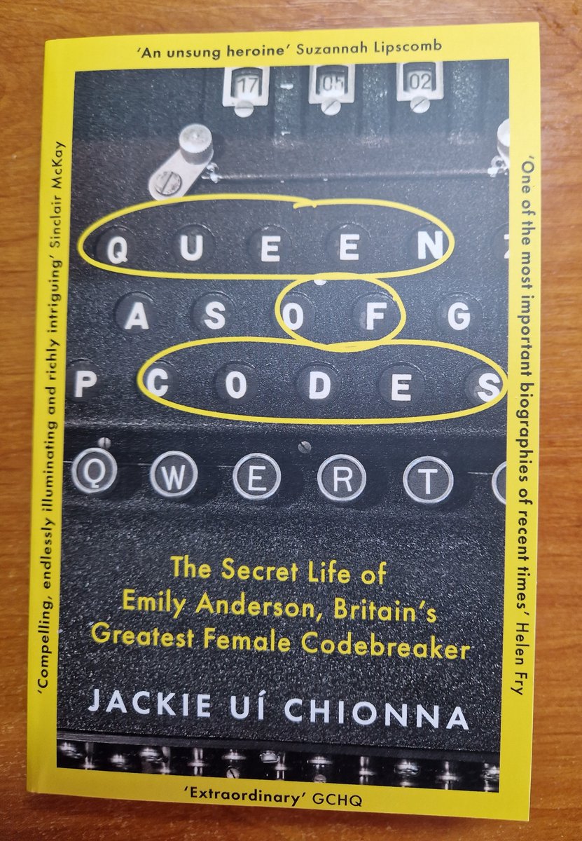 ChionnaUi's tweet photo. Delighted to announce the publication of the paperback edition of Queen of Codes by Headline @headlinepg , and grateful for wonderful endorsements by eminent historians Sinclair McKay @sinclairmckay, Suzannah Lipscomb @sixteenthCgirl, @DrHelenFry  and others. Thank you all! https://t.co/48jdMEkjp8