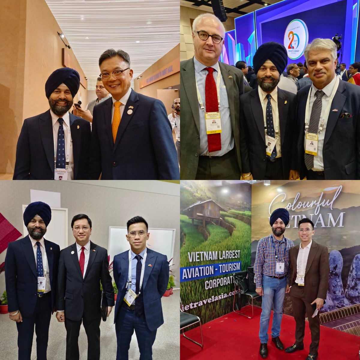 RtnManpreet's tweet photo. The Vibrant Gujarat Sumit gave a chance to meet some old friends and new to showcase my amazing country #Bharat. With Ambassadors and consul generals of #UnitedKingdom, #Serbia, #Slovenia, #Vietnam, #Argentina, #Uruguay and #Korea.
#vggs2024 #RtnManpreet #ICIB
@MEAIndia https://t.co/3HMug5Vk8R