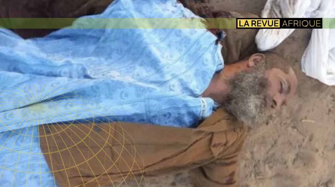larevueafrique's tweet photo. 🇲🇱 FLASH | Les Forces Armées Maliennes annoncent avoir tué Abdoulwahab Ould #Choghib, l’un des plus puissants dirigeants de #Daesh au #Sahel. 

Ce gros coup des #FAMA a été réalisé à #Inarabane, à 60km au sud de #Ménaka, pendant une opération aérienne planifiée par @GoitaAssimi. https://t.co/HXNvVEFnXb