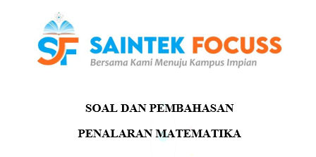 SaintekFocuss's tweet photo. [PEMBAHASAN SOAL]

Prediksi UTBK-SNBT 2024

(A THREAD)

Substest        : Penalaran Matematika
Jumlah Soal  : 15 Soal 

-Jangan lupa berbagi dengan Retweet ya😇- https://t.co/GnjNMMng76