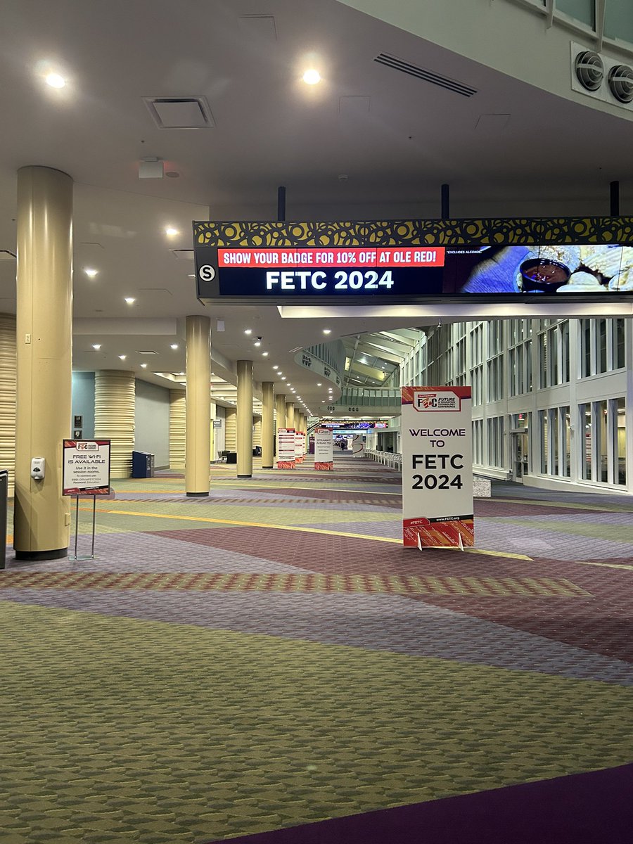 Calm before the storm 😎 #FETC