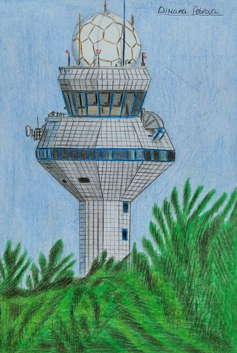 My drawing of the ATC tower at @ChopinAirport on A5. 🛫🇵🇱
#ATC #Warsaw #WarsawChopin #ChopinAirport #drawing #airport #flightdispetcher #aviationsafety #aviationdaily #drawing #art #planes #Poland #Warszawa #flyWAW #WeAreAviation #weather