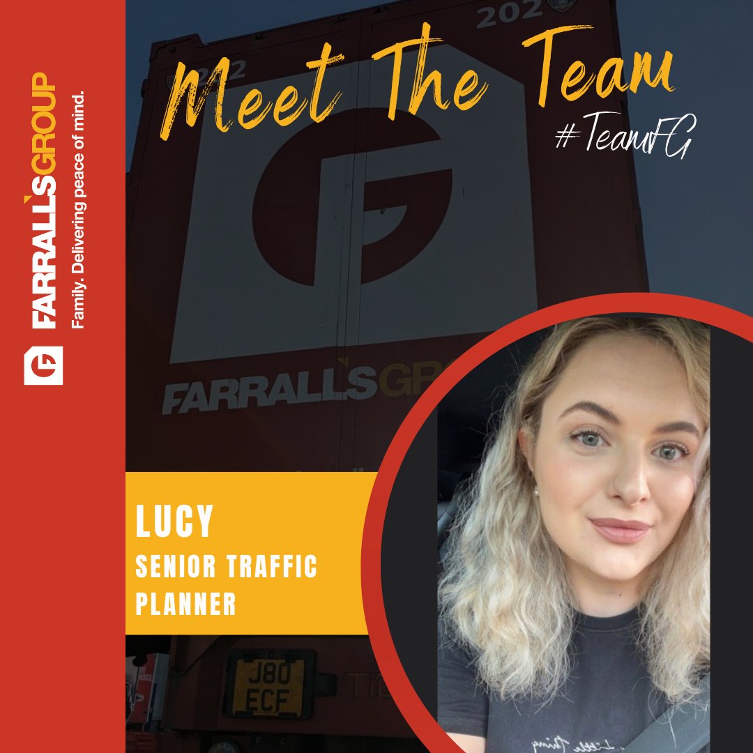 Meet The Team! 🤝

Lucy- Senior Traffic Planner

Lucy has been part of the team for coming up to 3 years. Her hobbies include eating out, going out with her friends and binge watching series on netflix!

#TeamFG #familybuisness #uklogistics