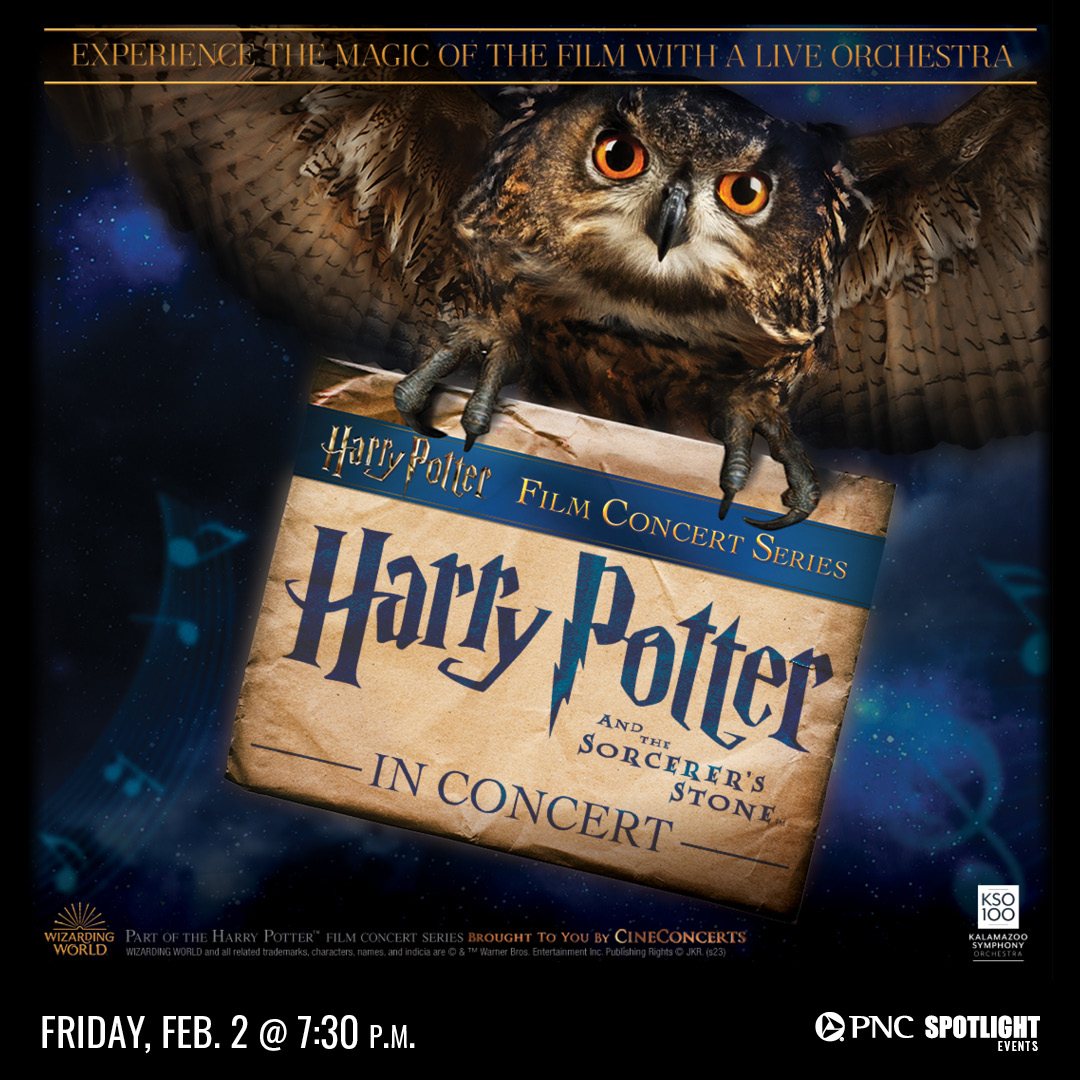 ⚡✨ Only one more week until the spectacular Harry Potter and the Sorcerer's Stone™ in Concert! Prepare to relive the magic as the Kalamazoo Symphony Orchestra performs the unforgettable soundtrack live at Miller Auditorium.