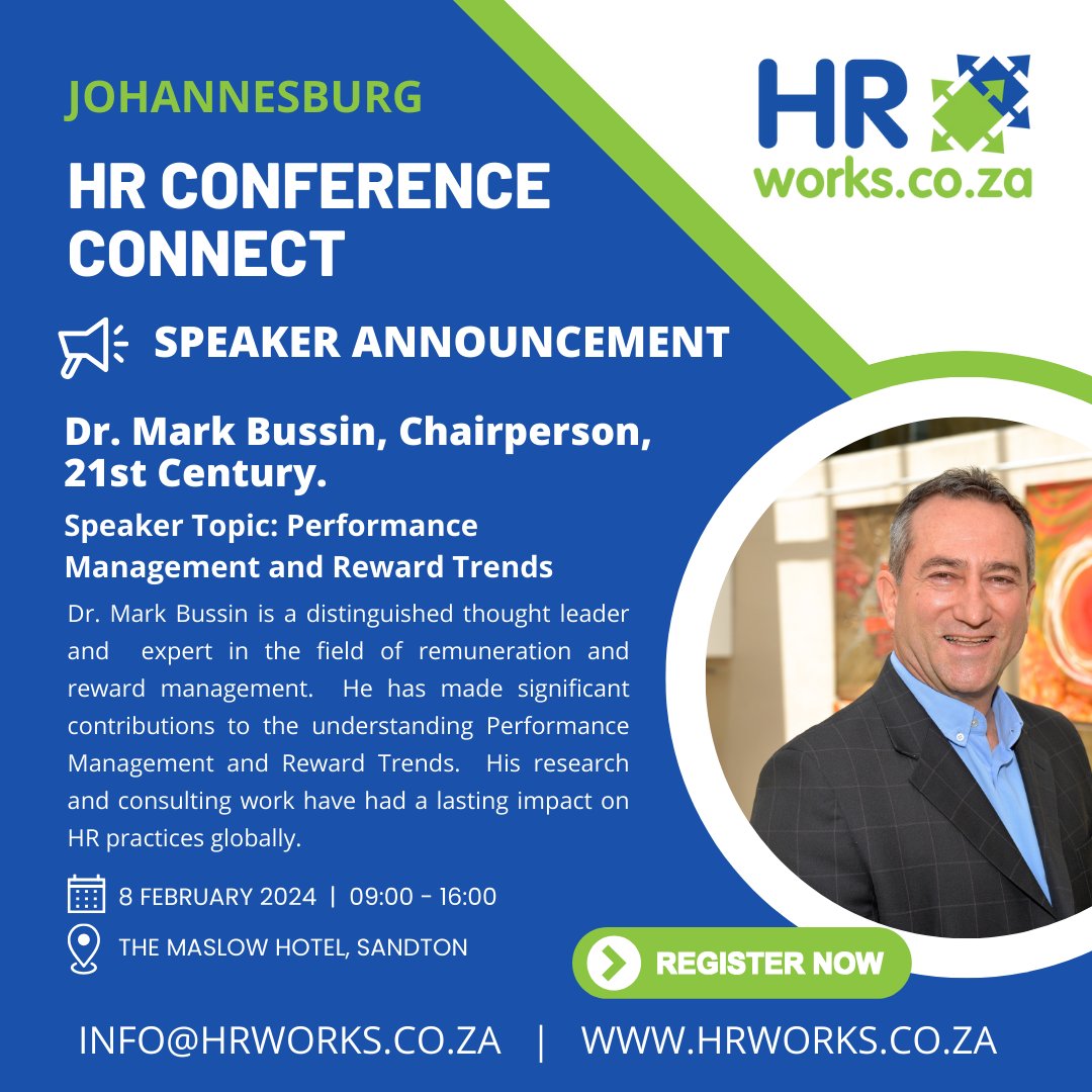Adria Bulpitt (@hrworks) on Twitter photo Book your discounted ticket here: hrworks.co.za/hrworks-events⦠#HRConference <a href="/21stCenturyPay/">21st Century</a> <a href="/DrMarkBussin/">Dr. Mark Bussin</a> Book your discounted ticket here: hrworks.co.za/hrworks-events⦠#HRConference <a href="/21stCenturyPay/">21st Century</a> <a href="/DrMarkBussin/">Dr. Mark Bussin</a>
