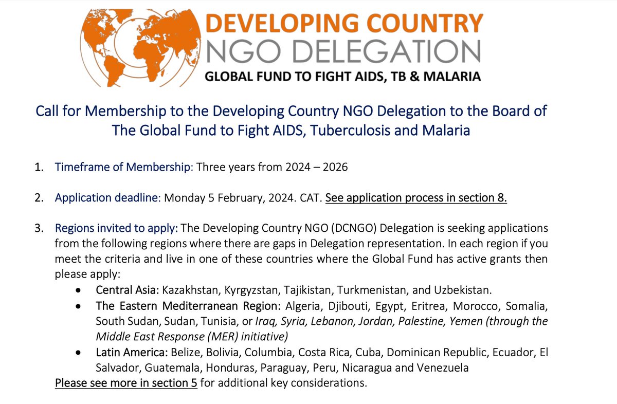 Developing NGOs tweet media