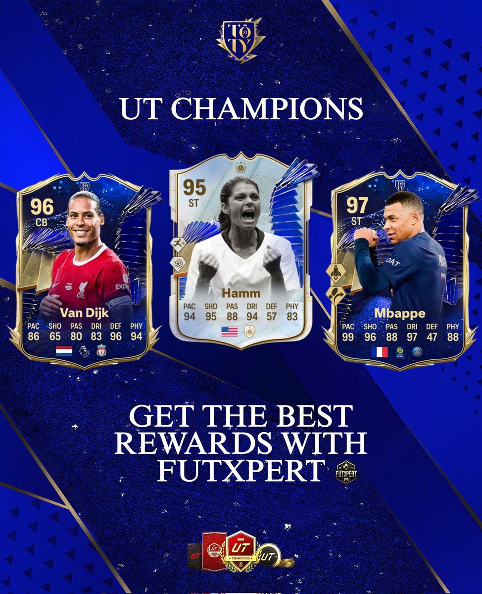 #TOTY FULL RELEASE STARTS NOW 🚨

Get your UT Champions played this coming weekend by <a href="/FutXpert/">FUTXPERT - FUT CHAMPIONS SERVICES</a> Pro players 👑

📍Order Rank 1-5 with free qualification!
🎮PS, XBOX and PC
✅Safe &amp; Reliable
📩DM our team to order &amp; price list

With the COMPLETE #TOTY here get the best rewards!
