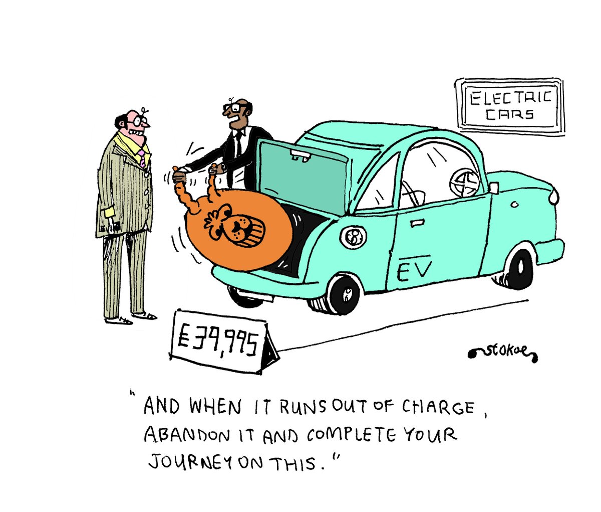 EV cars...
#EVCars #EVs #cartoon #stokoecartoons from @ThePhoenixMag
