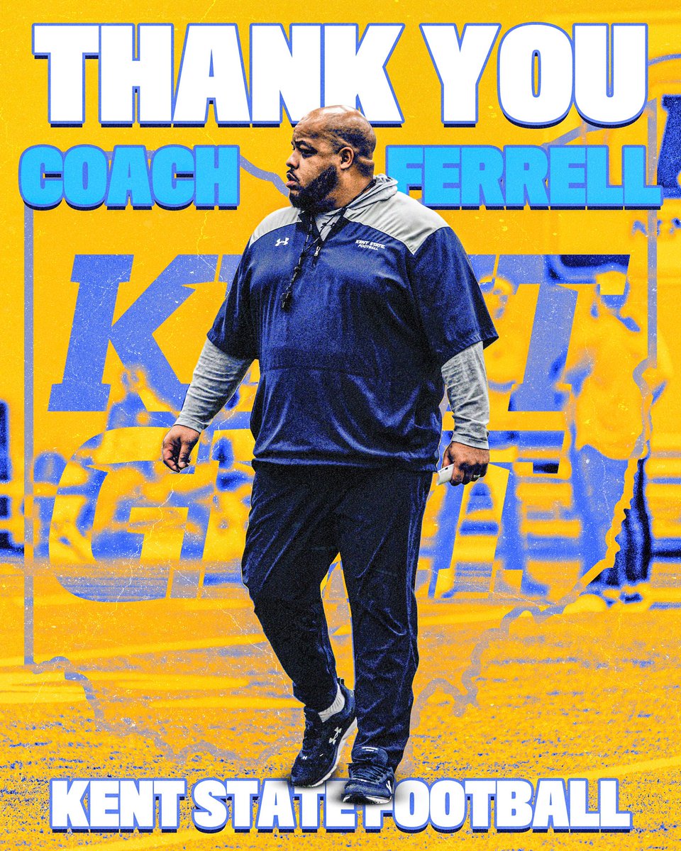 Thank you to Coach Ferrell for your years of hard work and dedication into our program. Once a flash, always a flash. #KentGRIT⚡️
