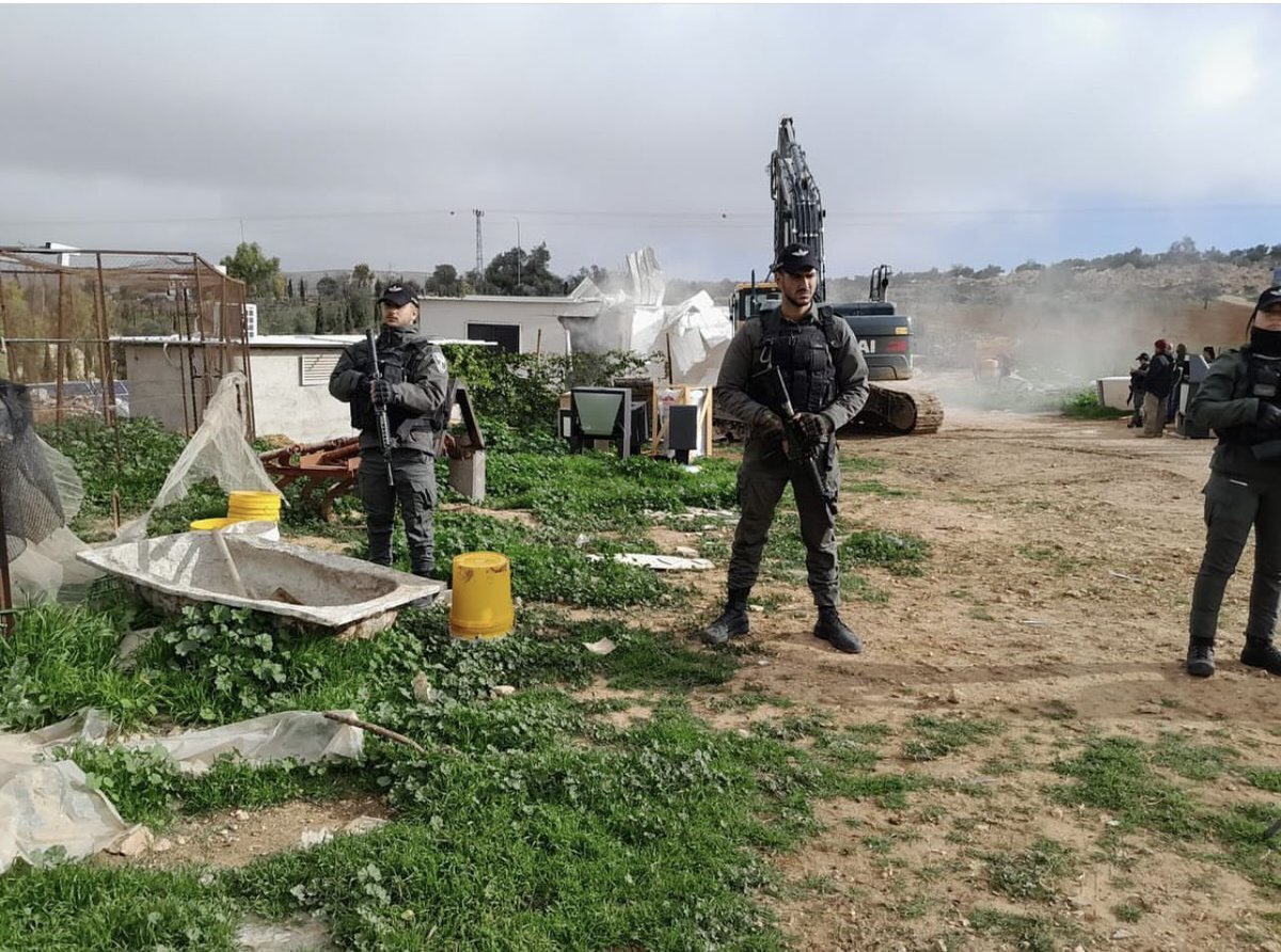 MohammadHeshamH's tweet photo. Today Israeli occupation forces demolished Palestinian house in the village of lasaifer in masafer yatta south Hebron hill #savemasaferyatta #savemasaferyatta #ceasefirenow https://t.co/Fp5X792sIH