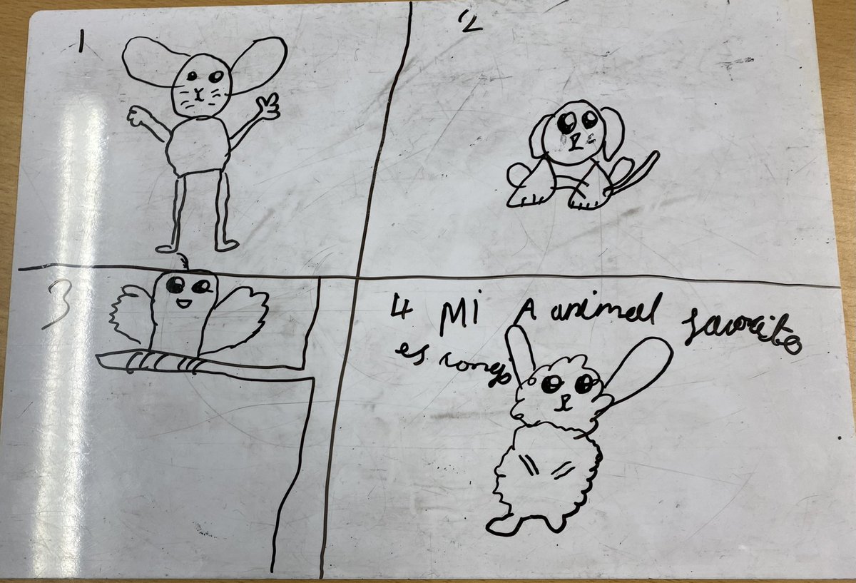 stmichaelscps's tweet photo. We learnt how to say what our favourite animal is in Spanish today in year 3B. ¡Fantástico! #StMCPSSPA https://t.co/M6yuG3vrVW