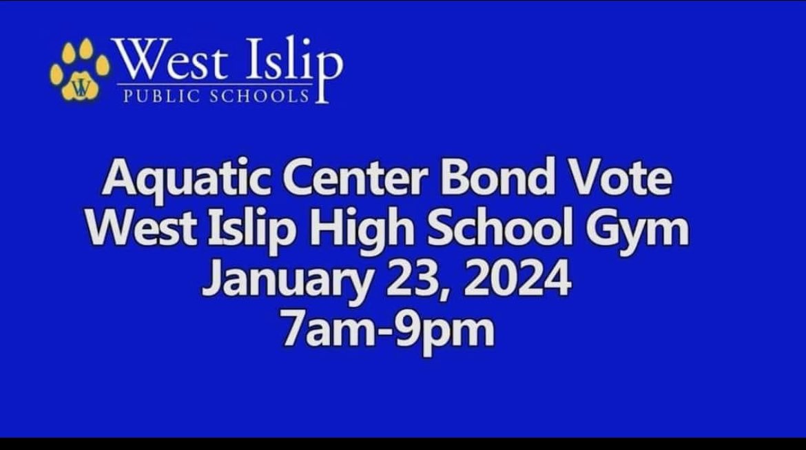 Don’t forget to vote West Islip!!🏊‍♀️🏊‍♀️🏊‍♀️🏊‍♀️🏊‍♀️