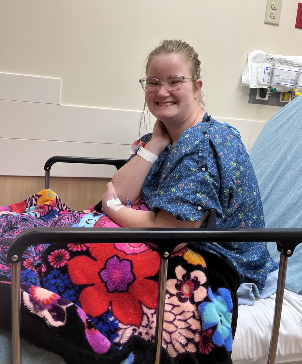 Why do we smile?? Because The Lord is our Light &amp; Salvation!! Elley is facing 5 hours of surgery today ⁦<a href="/CincyChildrens/">Cincinnati Children's</a>⁩ .. she is courageous calm, and such an encouragement to all of us!! She inspires everyone she meets!! Elley you are our gift &amp; Bright Light!! #elleysHope