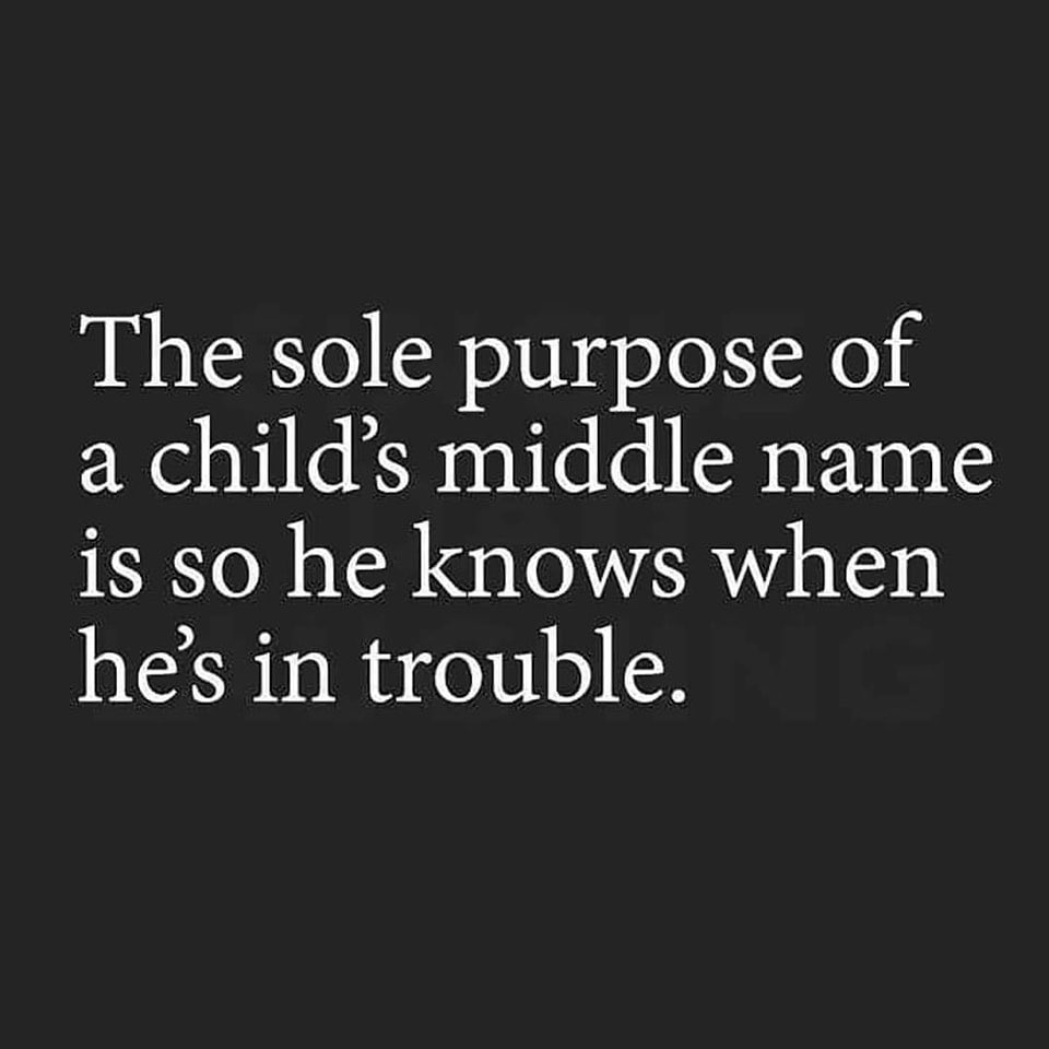 criswinter412's tweet photo. Fact!  🙌🏼 When Mom yells out your whole birth name - you’re in some deep doo doo! 🤣🤣🤣

#Tuesday #tuesdayvibe #tuesdaymotivations #TuesdayFeeling #TuesdayMotivaton #fullname #BirthName #childhood #growingup #childhoodmemories #deeptrouble #tobeakidagain #tobeakid #mom #dad https://t.co/P352PF1BNs