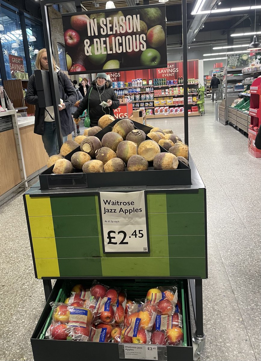 Forgot to post this pic from last week as it reminded me of Thérèse Coffey’s advice to cherish turnips (it is nearly Burns Night after all).