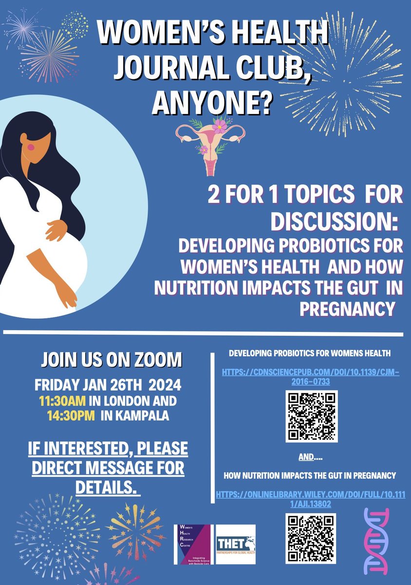 WHRC Imperial College, London (@whrcimp) on Twitter photo This Friday! New time!β°
Jump into January with Journal Club! All welcome!
#WomensHealthResearch π
<a href="/AlisonNWLChamp/">Alison Gabrielle Perry</a> <a href="/najjuuko_betty/">Betty Najjuuko</a> <a href="/Liannemchapman1/">Lianne-research-midwife</a>
DM if interested
11:30 GMT and 2:30 EAT This Friday! New time!β°
Jump into January with Journal Club! All welcome!
#WomensHealthResearch π
<a href="/AlisonNWLChamp/">Alison Gabrielle Perry</a> <a href="/najjuuko_betty/">Betty Najjuuko</a> <a href="/Liannemchapman1/">Lianne-research-midwife</a>
DM if interested
11:30 GMT and 2:30 EAT
