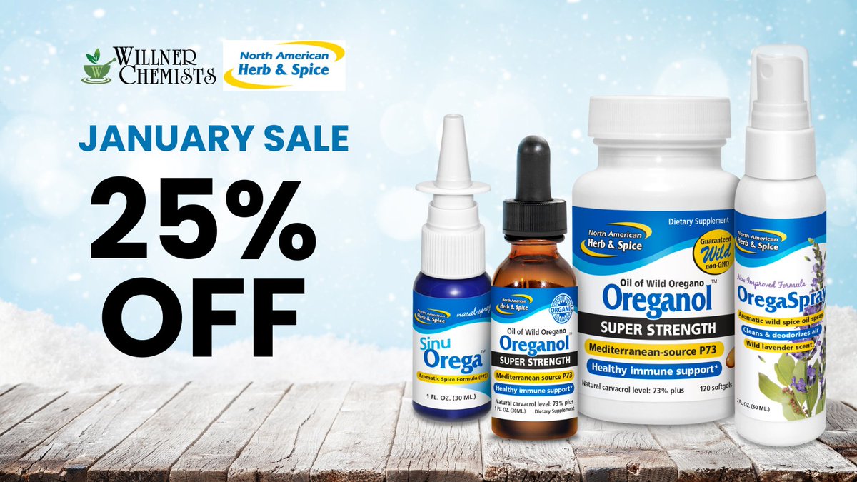 Give your body the support it needs with North American Herbs &amp; Spice's quality supplements. And with 25% off, you can enhance your winter wellness routine without breaking the bank.

See you at the store!

#NorthAmericanHerbsandSpice #WillnerChemists #HealthDestination