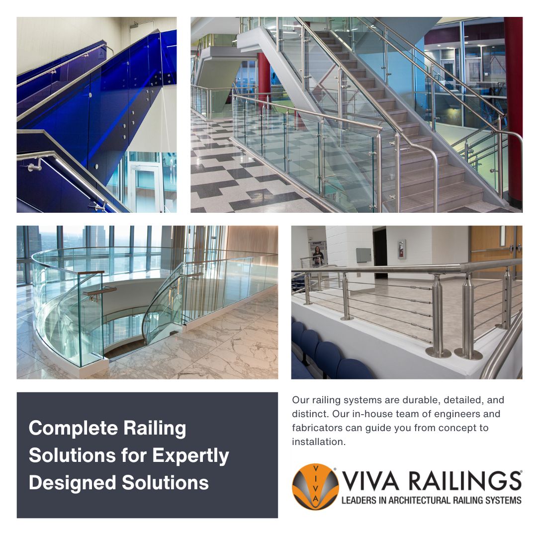 🌟 Transforming Spaces with Complete Railing Solutions 🌟

Explore more at vivarailings.com/resources

Need to get in touch? Our team is ready to assist you at vivarailings.com/contact-us

#Architecture #Design #RailingSolutions #EngineeringExcellence #VIVARailings