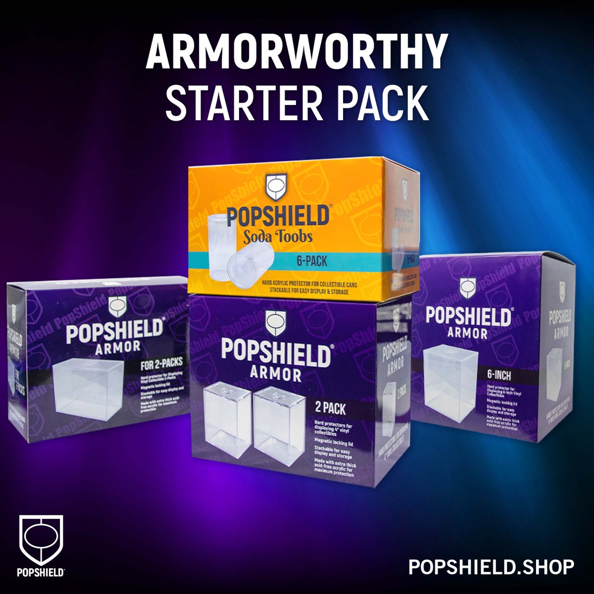 Popshield Armor Funko Pop! Hard Protectors 2-Pack 