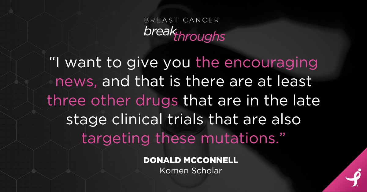 NEW Breast Cancer Breakthroughs JAN 30! Learn how researchers are bringing new treatments to life that target an evolving breast tumor’s unique mutations from two experts, Komen scholar @donaldmcdonnell and former Komen grantee @dradityabardia. Info here: bit.ly/3X1yPW0