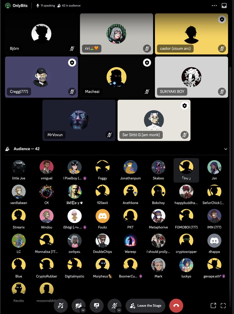 what a banger first edition of OnlyBits with an incredible 2-hour call with our community and team leaders. 

the depth of conversation was truly transformative, illuminating the power of transparency, effective communication, and aligned expectations.