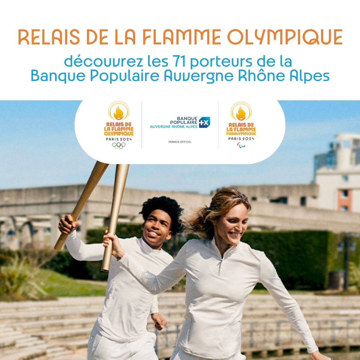 En tant que Parrain Officiel des Relais de la Flamme de Paris 2024, BPAURA est fière de révéler aujourd'hui l'identité des 71 porteurs de Flamme lors du Relais de la Flamme Olympique et Paralympique.💙🔥

👉 banquepopulaire.fr/bpaura/banque-…

#RelaisdelaFlamme