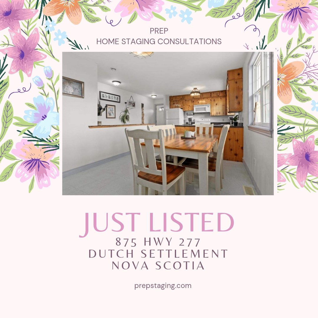 Just listed by #DonMcCooeye #royallepageatlantic 875 Hwy 277 #dutchsettlement #NovaScotia #stagingconsultation