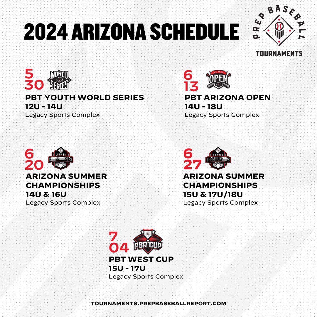 Spots still remain in Mesa, Arizona for the 2024 season! Be sure to register or request an invite, using the link below, today! tournaments.prepbaseballreport.com/?month=&name=&…