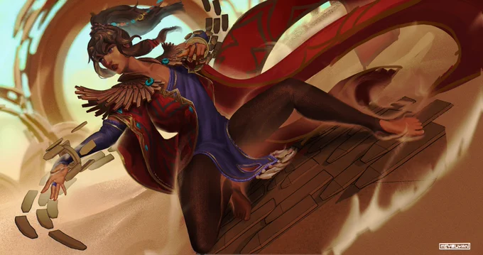 legit bummed out by the news at riot, i wont finish this anytime soon so might as well just post this taliyah art