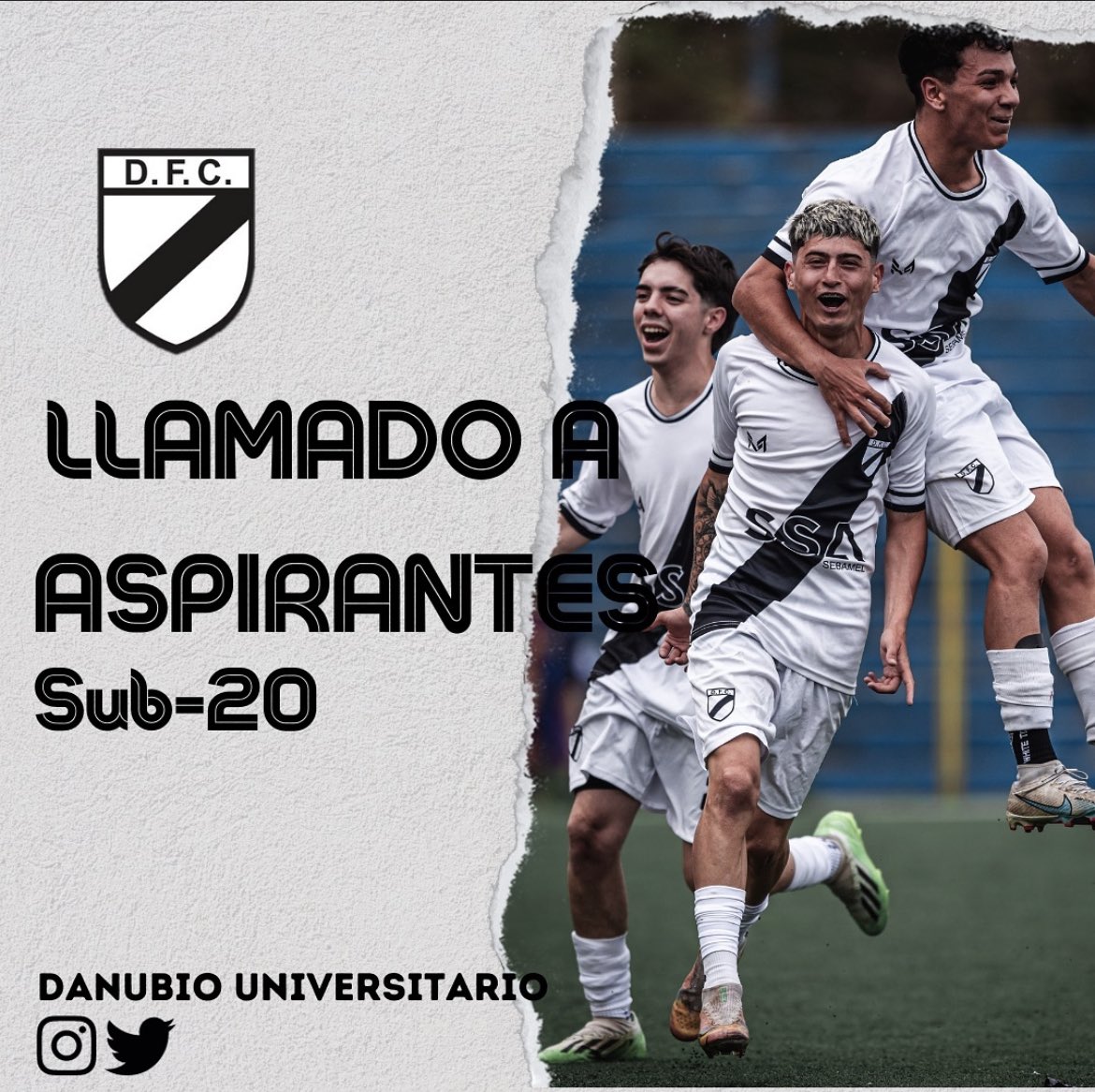 <a href="/LUD_Oficial/">Liga Universitaria de Deportes</a> <a href="/SalesianosLP1/">Salesianos L.P.</a> <a href="/JPUoficial/">Jean Piaget Universitario</a> <a href="/EstudiantesEsp2/">Estudiantes Españoles</a> <a href="/MaturanaU/">Maturana Universitario</a> <a href="/arquitecturajrs/">Arquitectura Jrs.</a> <a href="/u_moron/">Deportivo Moron U.</a> <a href="/cei_1997/">Club Estudiantes de Ingeniería</a> <a href="/matechauy/">Ma.Te.Cha</a> <a href="/espartaU/">Esparta U.</a> ⚽️ Institución: <a href="/DanubioUniv/">DanubioUniversitario</a> 
📶 Categorías: Presenior | Sub 20
📲 Contacto: instagram.com/danubiounivers…