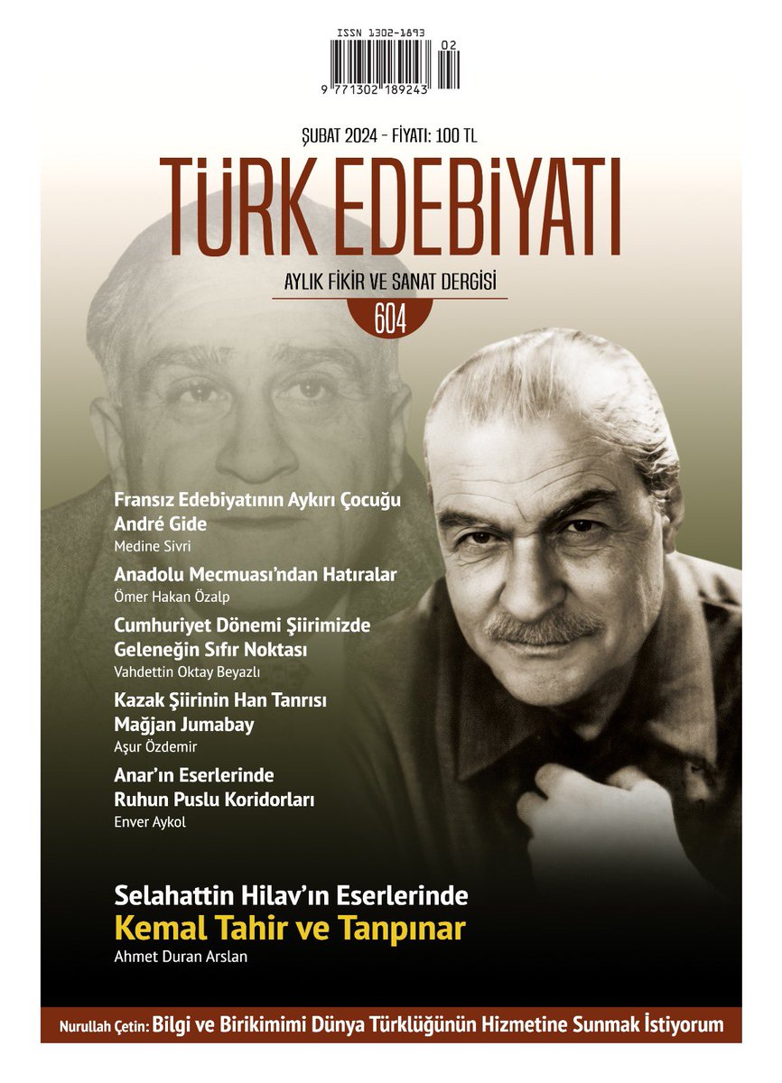 Türk Edebiyatı dergisinin 604. Sayısı 1 Şubatta raflarda…