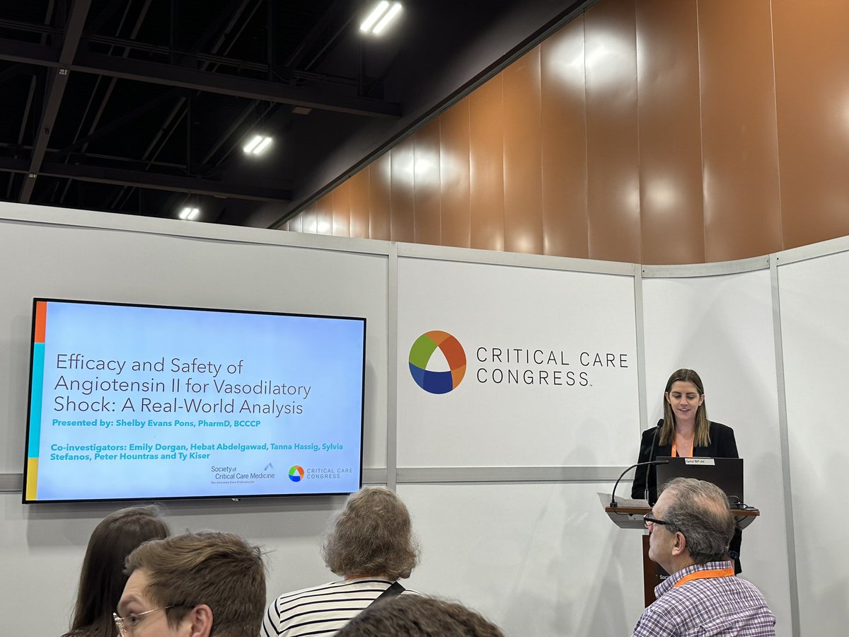 Ty Kiser (@tykiser) on Twitter photo Dr. Shelby Pons talking about Ang 2 use in our hospital…. <a href="/CUPharmacy/">CU Pharmacy</a> <a href="/CURxPGY2CC/">CU Rx Critical Care PGY2</a> #SCCM2024 Dr. Shelby Pons talking about Ang 2 use in our hospital…. <a href="/CUPharmacy/">CU Pharmacy</a> <a href="/CURxPGY2CC/">CU Rx Critical Care PGY2</a> #SCCM2024