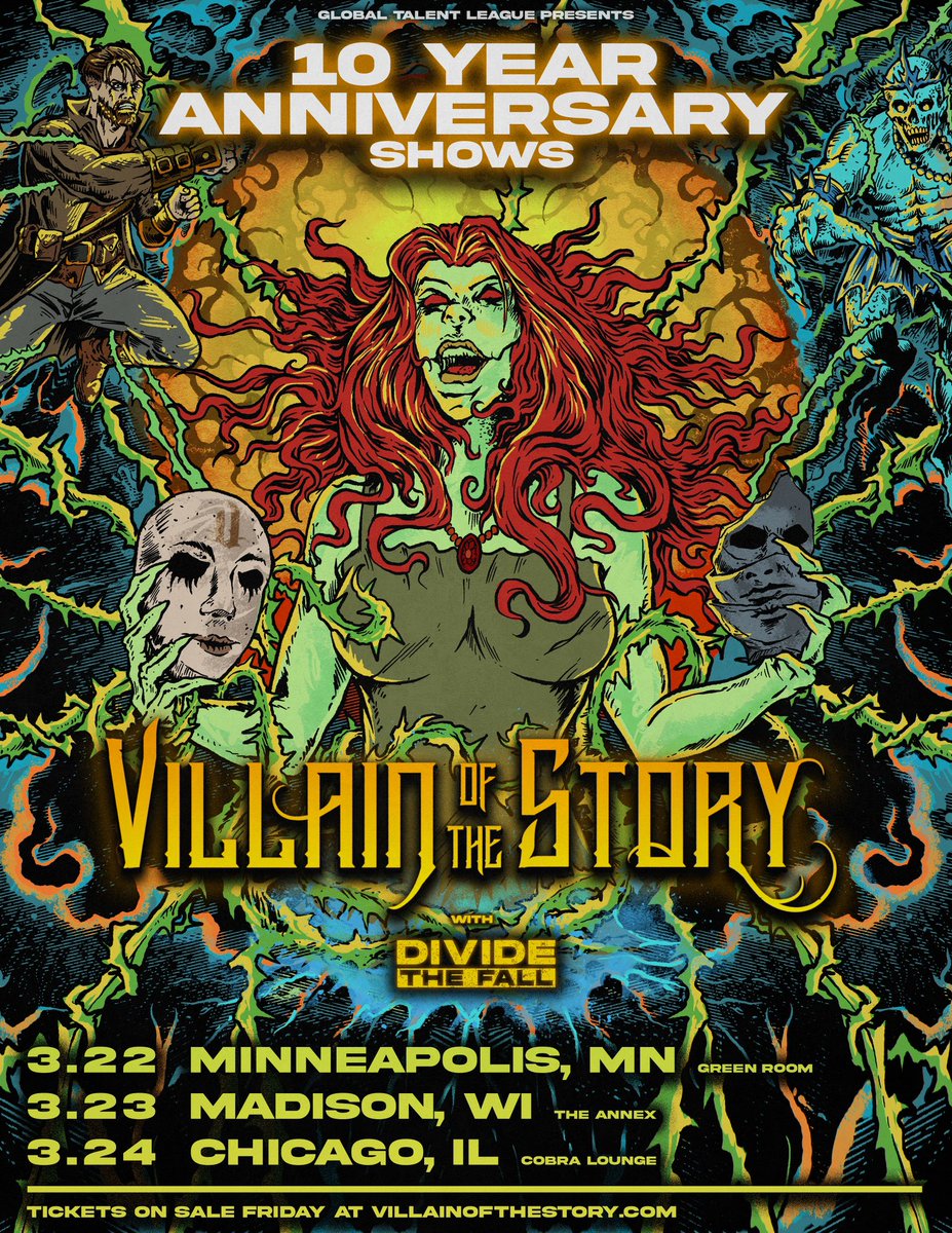 Divide The Fall (@dividethefallmn) on Twitter photo New datesss.
MINNEAPOLIS • MADISON • CHICAGO
w/ <a href="/VOTSbandMN/">Villain of the Story</a> this March!
Tickets on sale Friday 🔥 New datesss.
MINNEAPOLIS • MADISON • CHICAGO
w/ <a href="/VOTSbandMN/">Villain of the Story</a> this March!
Tickets on sale Friday 🔥