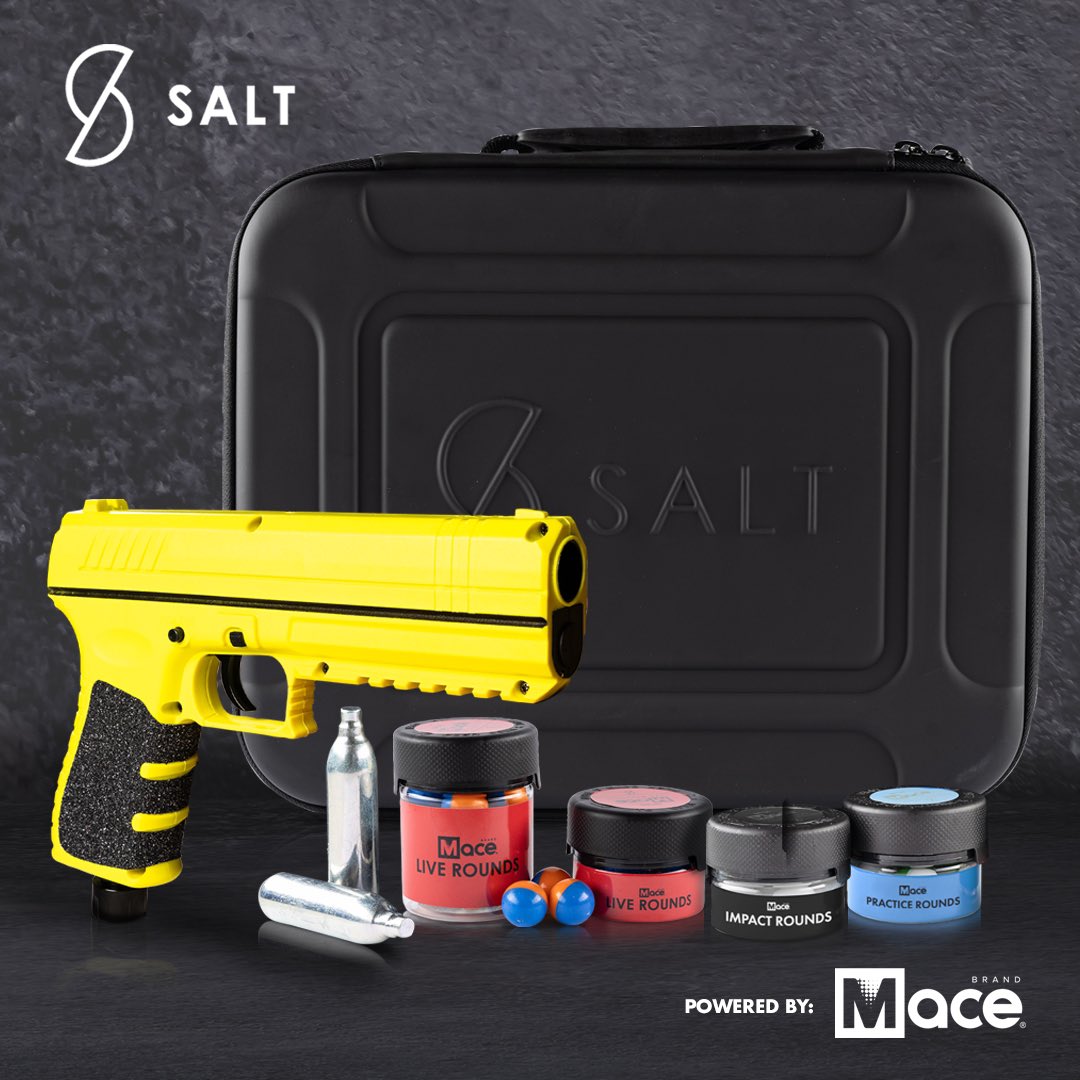 We have OFFICIALLY entered the Pepper Launcher Market. We have partnered with Salt Supply, LLC, who pioneered the industry almost a decade ago. The launcher will be powered by Mace® Brand pepper plus tear gas projectiles. Stay tuned for more images and information. #mace $MACE