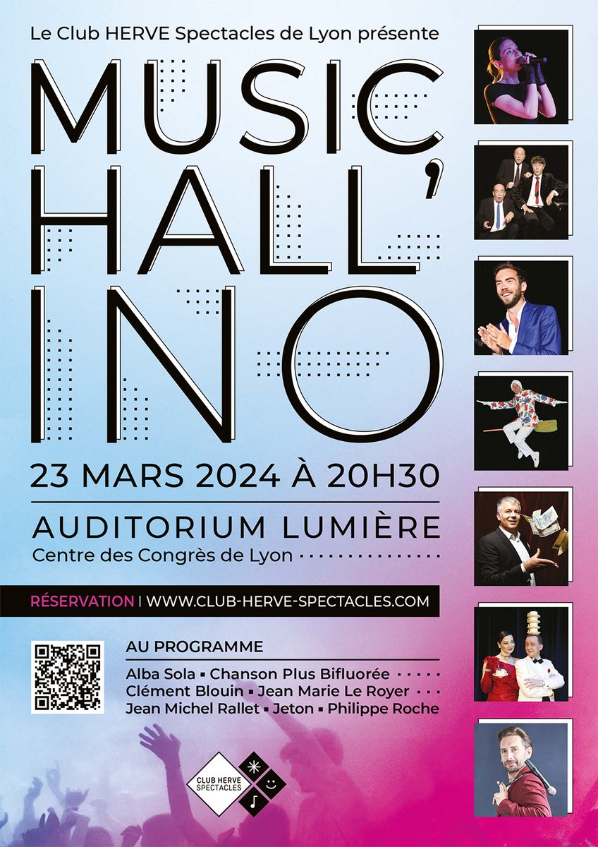 𝗠𝗨𝗦𝗜𝗖𝗛𝗔𝗟𝗟'𝗜𝗡𝗢 𝗟𝗬𝗢𝗡 - Le 23 Mars 2024
Rendez-vous dans 2 mois pour une soirée unique et exceptionnelle à l'Auditorium Lumière du Centre de Congrès de Lyon ! ▶ Réservez vos places en ligne :  ypl.me/tN6