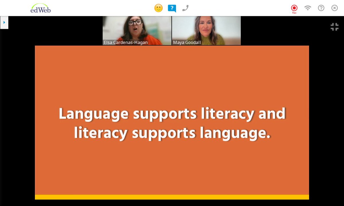 A symbiotic relationship! Thank you <a href="/COREInc/">CORE Learning</a> <a href="/edwebnet/">edWeb.net</a> <a href="/DrElsa_CHagan/">Dr. Elsa Cárdenas Hagan</a> <a href="/LingualLearning/">Lingual Learning</a> #structuredliteracy #multilingual