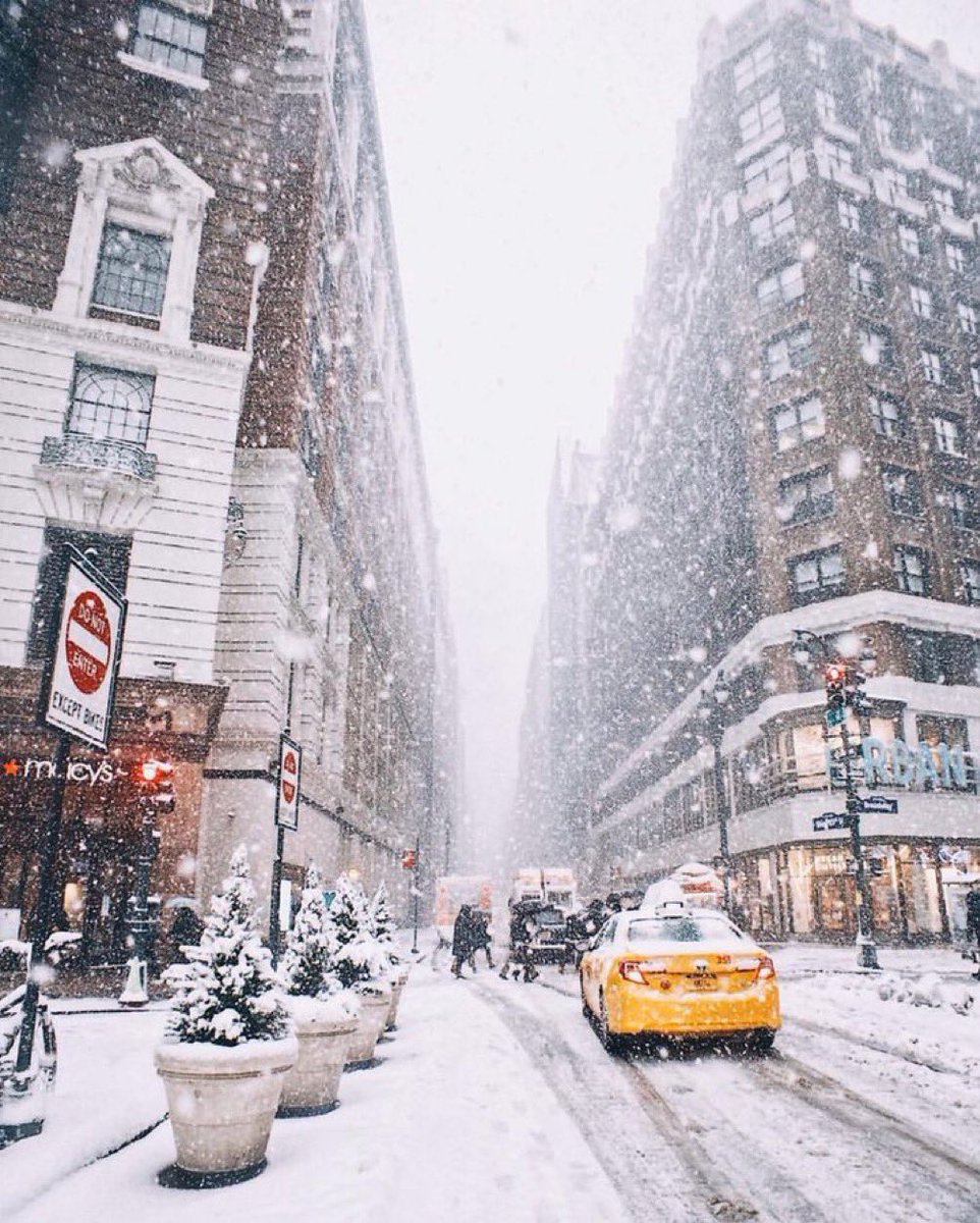 travly's tweet image. Winter in New York ❄️🗽