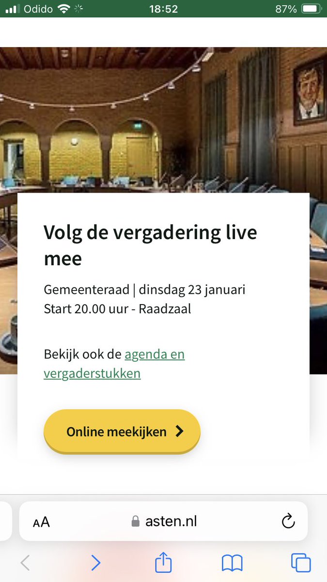 GriffierAsten's tweet photo. De eerste raadsvergadering van 2024, vanavond om 20:00 uur in de raadszaal en te volgen via https://t.co/eE00sWCQSy https://t.co/4cwsvx5jIP