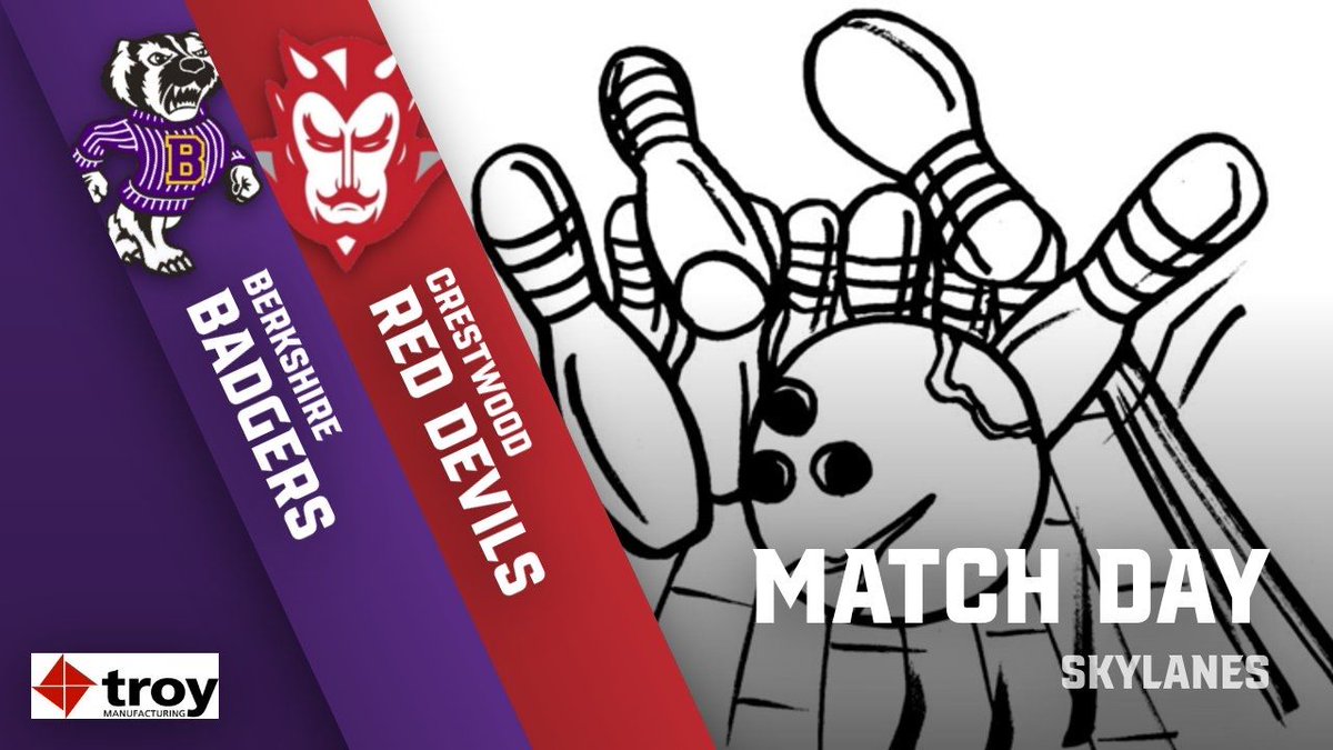 BHSBadgerDen's tweet image. It’s match day! Bowling takes on Crestwood today at Sky Lanes in Garrettsville at 4:00 pm!