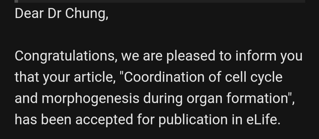 SeYeon Chung (@seyeon_chung) on Twitter photo Super excited that our paper on 'Coordination of cell cycle and morphogenesis during organ formation' got accepted for publication in <a href="/eLife/">eLife - the journal</a>! Kudos to grad student Jeffrey Matthew <a href="/Matthewjeffre11/">Jeffrey</a> for his outstanding work- super proud! <a href="/LSU_BioSci/">LSU Department of Biological Sciences</a> <a href="/lsuscience/">LSU College of Science</a> <a href="/lsu/">LSU</a> <a href="/LSUResearch/">LSU Research</a> Super excited that our paper on 'Coordination of cell cycle and morphogenesis during organ formation' got accepted for publication in <a href="/eLife/">eLife - the journal</a>! Kudos to grad student Jeffrey Matthew <a href="/Matthewjeffre11/">Jeffrey</a> for his outstanding work- super proud! <a href="/LSU_BioSci/">LSU Department of Biological Sciences</a> <a href="/lsuscience/">LSU College of Science</a> <a href="/lsu/">LSU</a> <a href="/LSUResearch/">LSU Research</a>