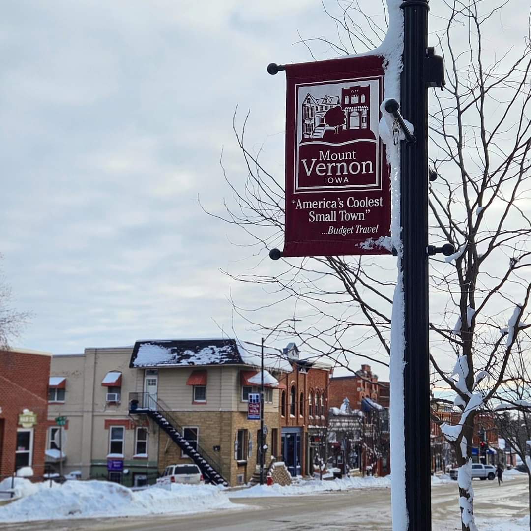visitMVL_ia's tweet photo. More winter weather headed our way this week!❄️
Here's some encouragement to keep shopping, drinking, and eating local when you can!
There's still lots of COOL things happening here!😎
📍@mountvernonbank
#visitmvl #mountvernoniowa #lisboniowa #thinklocal
#shoplocal #eatlocal https://t.co/MdQWEVUiaS